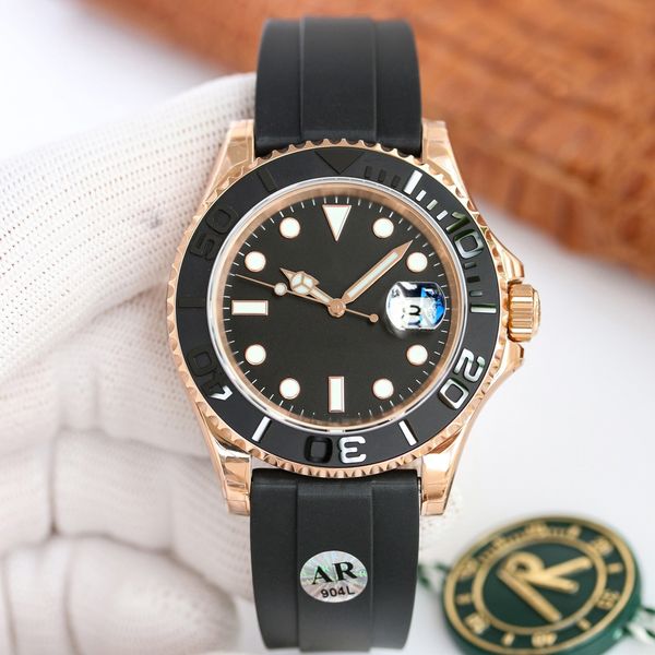 

ar factory quality mens watches yacht style 40mm silver dial master 3135 automatic sapphire glass classic model folding wristwatch super lum, Slivery;brown