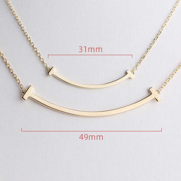 

qdew t's smiling face necklace 925 sterling silver inlaid with diamonds small fresh and lovely simple smile collarbone chain temperamen, Black