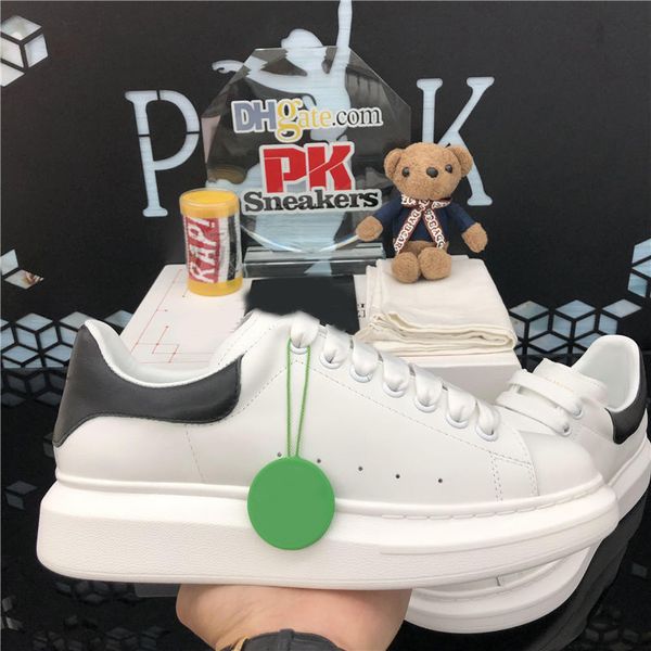 

wholesale men women designer casual shoes 3m reflective genuine leather sneaker fashion womens velet soft massage outdoor platform trainers, Black