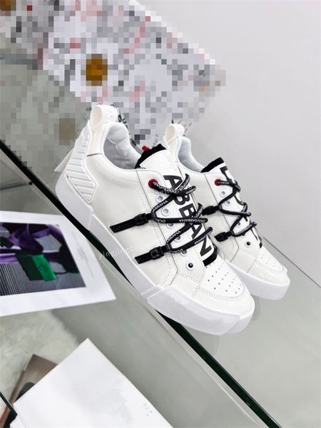 

2023 casual shoes lace-up running trainers woman shoe men gym sneakers women travel leather fashion designer sneaker, Black