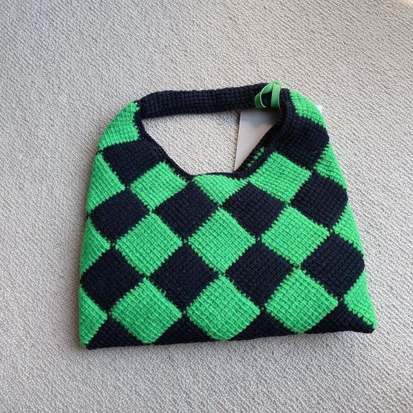 

shopping bags 6 colors women plaid handbag zipper shoulder v-neck female fashion daily clutch bags lady underarm handle bag 230225