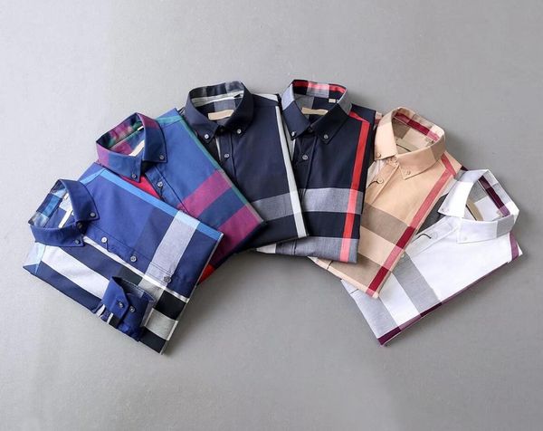 

mens dress casual shirts luxury high-end slim silk t-shirt long sleeve casual business clothing plaid brand #00325, White;black