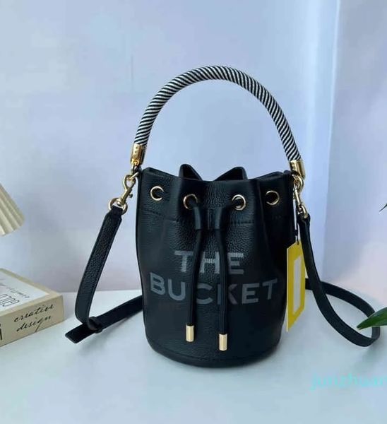

designer marc drawstring bag handle luxury womens men the leather bucket handbag tote pull closure shoulder fashion buckets clutch purse cro