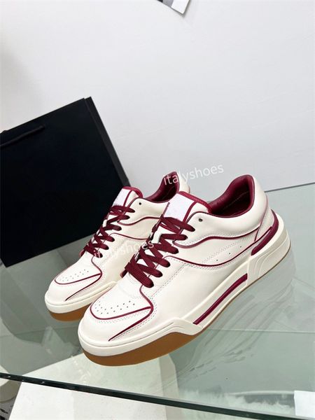 

women boots sneakers shoes leather lace-up sneaker cowhide fashion lady flat designer trainers woman shoe platform men sneaker size35-45, Black