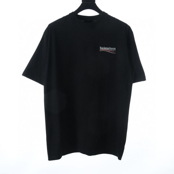 

men's plus tees & polos round neck embroidered and printed polar style summer wear with street pure cotton 22dq, Black;brown