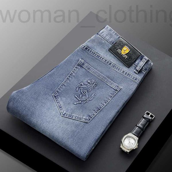 

men's jeans designer embroidered jeans men's embroidered qqyt, Blue
