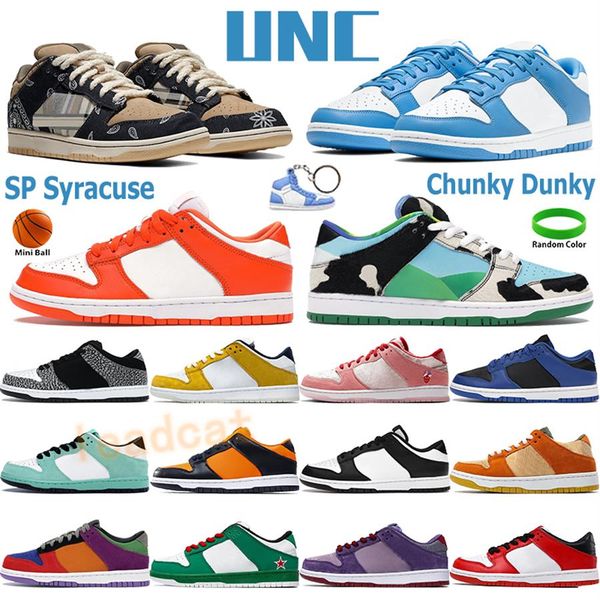 

sp syracuse unc men women basketball shoes low sneakers chunky dunky white black coast chicago sports trainers university red mens309u