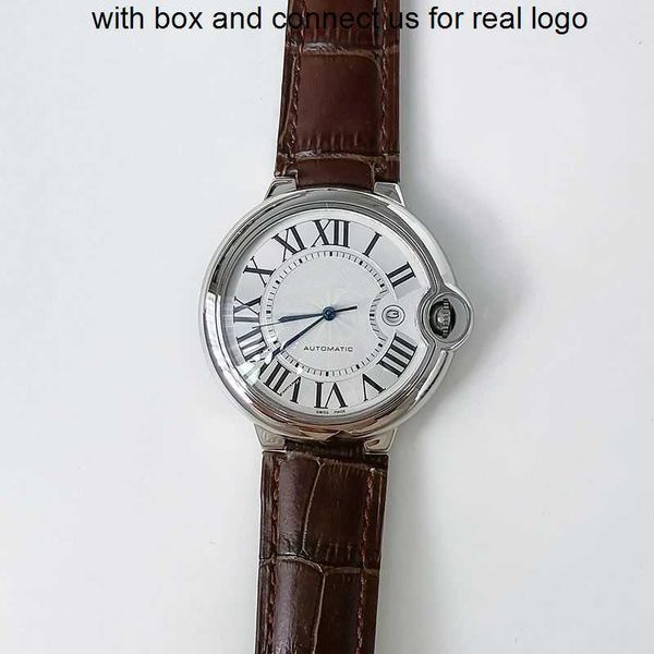 

women watches full-automatic cartiars with women fashion diamond watch mechanical ballon de inlay net-red for lovers hollow-out waterproof s, Slivery;golden