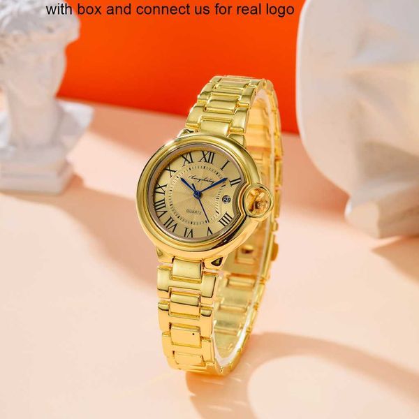 

women watches es couple cartiars quartz de women gold luxury fashion men watch ballon bracelet es ladies dress new wristwatch clock yt046 i8, Slivery;golden