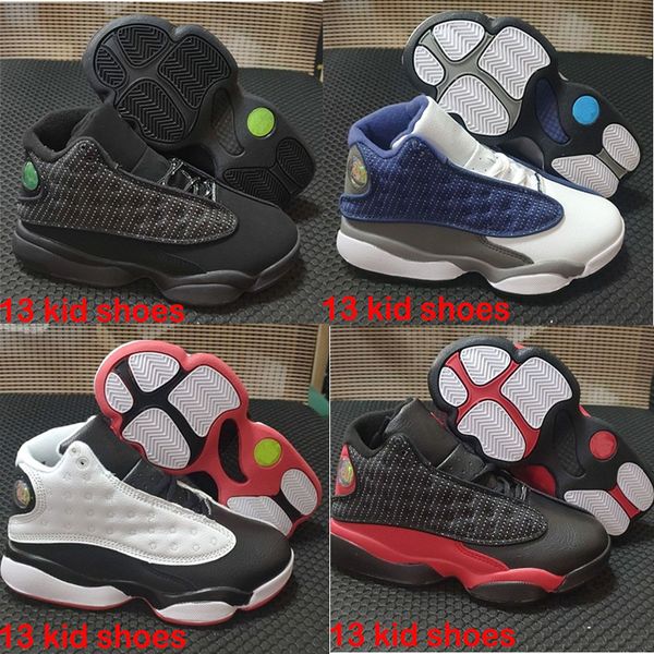 

jumpman 13s 13 kids basketball shoes chicago 13 boy girl sneaker light green lights cool grey khaki baby trainers children eur 28-35