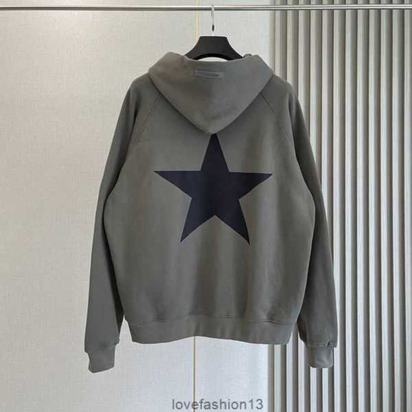 

designer sweatshirts hoodies 197 front hooded for man women fog god of fear multi thread flocking, Black