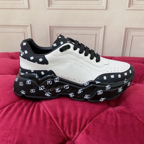 

2023 designer casual shoes real leatherstripes shoe fashion trainer for man woman sneakers size35-45, Black