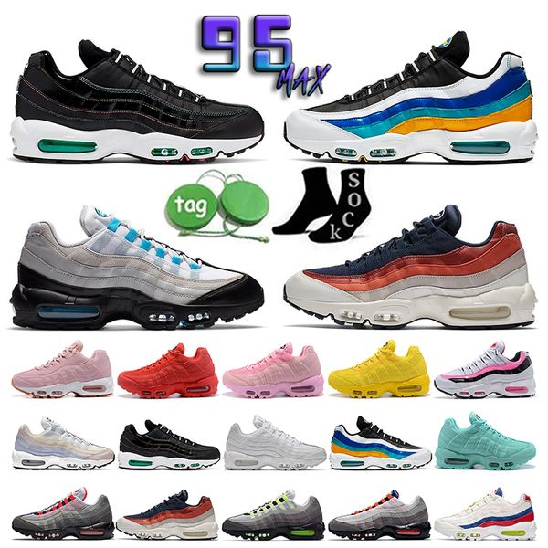 

fashion sports 95 95s running shoes for mens women black white light p blue greedy matte olive rise unity trainers outdoor sneakers runners