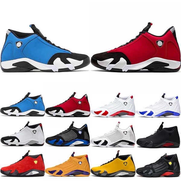 

jumpman 14 14s men basketball shoes gym blue red candy cane hyper royal university gold mens trainers sport sneakers size 40-47242b