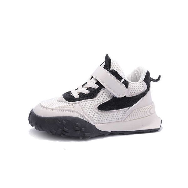 

girls' sports shoes 2023 spring 1 single shoe board shoes chil1en's soft sole casual shoes boys' breathable dad shoes, Black