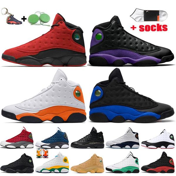 

2021 jumpman 13 mens basketball shoes 13s reverse bred retro court purple starfish hyper royal red flint soar pink womens sports t242w