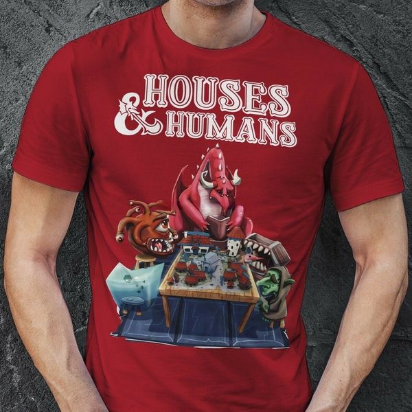 

men's polos houses and humans t shirt 230225, White;black