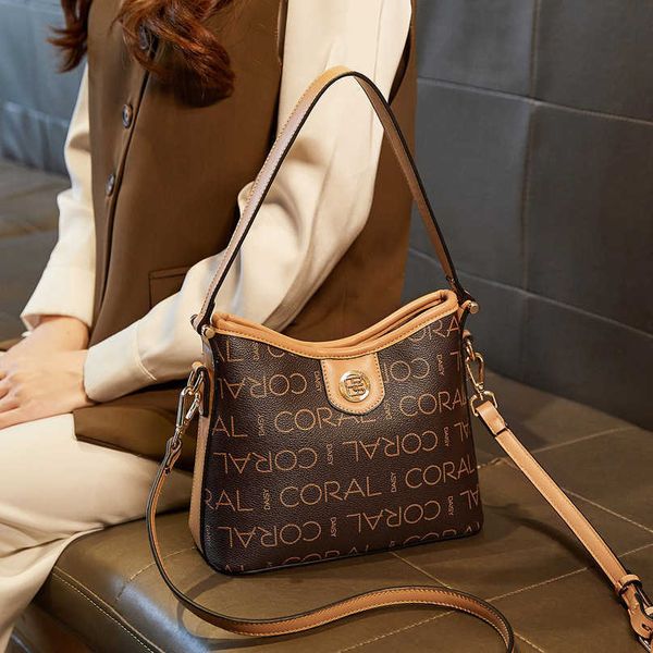 

new 2023 fashion brand bags women's versatile bucket underarm messenger single shoulder handbag designer handbags 60% off sale