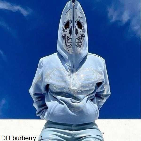 

men's hoodies y2k rhinestone skeleton women gothic black zip up oversized sweatshirts autumn female harajuku hooded jacket streetwear 1