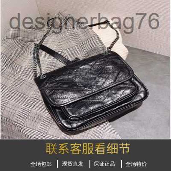

chain hands outlet handbag paris designer brand luxury tassel shoulder bag siant lourent manhattan niki women's trendy leather retro ve