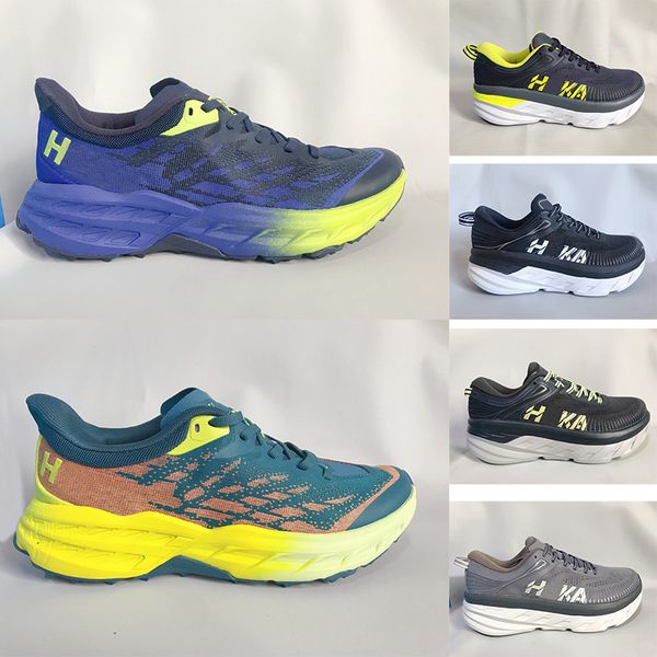 

2023 hokaer shoes one bondi 8 clifton athletic runner sneakers hokas carbon x 2 shadow triple black white harbor lunar rock women mens train