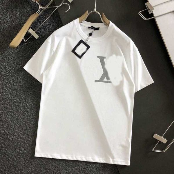 

men's t-shirts designer summer men women t shirts loose oversize tees apparel fashion mans casual chest letter shirt luxury street sho, White;black
