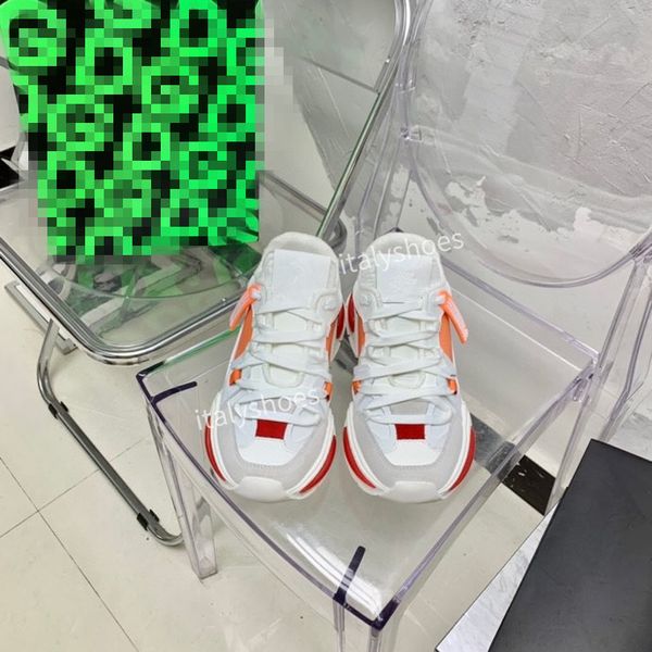 

2023 women sport shoes designer sneakers for men time out woman rubber flatform trainers leather casual shoes, Black