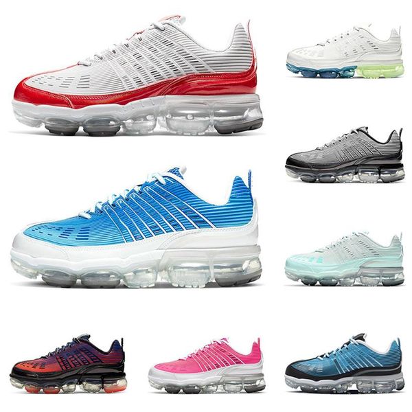

new 360 men women running shoes gradient upper hyper pink laser blue light aqua metallic silver mens trainers fashion sports sneak219b