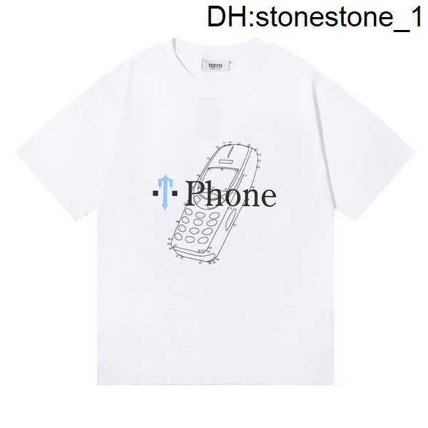 

2023 new mens trapstar t shirt short sleeve print outfit chenille tracksuit black cotton london streetwear s-xl 184qxj, White;black