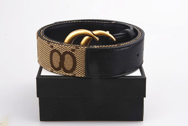 

2022 fashion buckle genuine leather belt width 40mm 18 styles highly quality with box designer men women mens belts aaa208, Black;brown