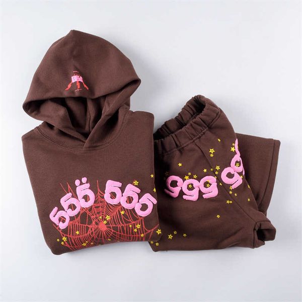 

men's hoodies sweatshirts kids' sp5der 555555 hoodie boys' girls' spider web print sweatshirtspkrkk19z630z, Black