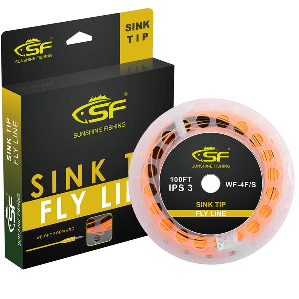 

braid line sf 100 ft hiviz fly fishing line weight forward taper fly line sinking tip line wf 3 4 5 6 7 8 9 wt ips 3.5 230227