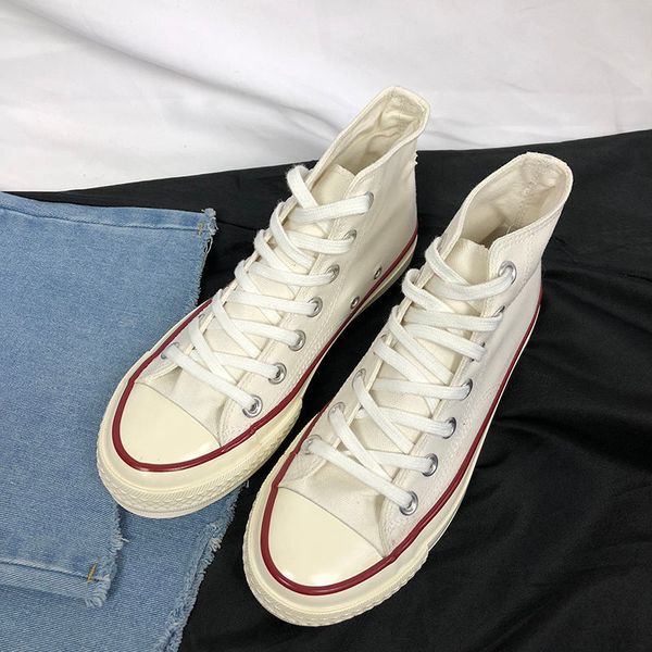 

dress shoes high-women's canvas shoes student sneakers for women korean version all-match autumn 230227, Black