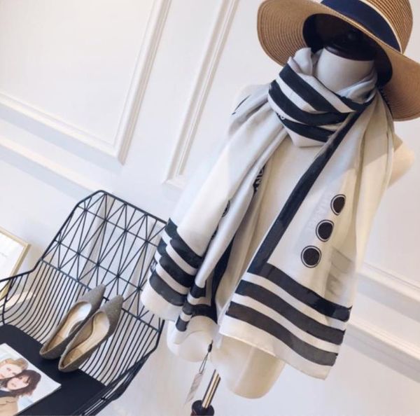 

2023 exclusive luxury womenswear senior single chiffon silk shawl fashion travel soft designer scarf, Blue;gray