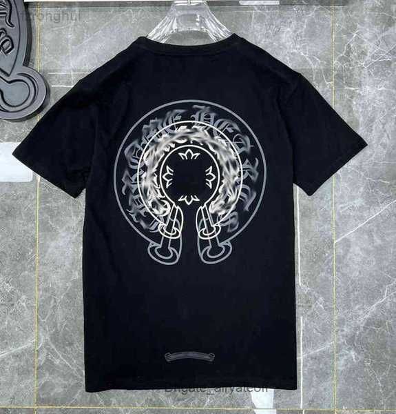 

new ch classic mens t shirts brand t-shirts white short sweater casual embossed letter sanskrit cross pattern designers 3 w4ba, White;black