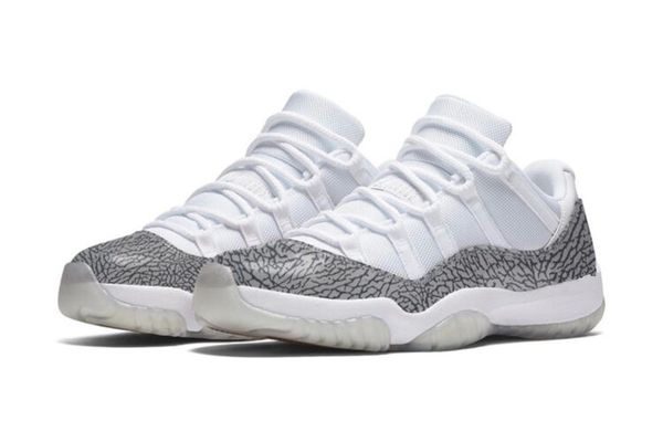 

shoes 11s elephant white university blue cement grey excellent designer mens jumpman sports sneakers size eu40-46