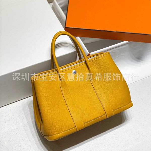 

original certified productsh gardens luxurys handbags 2023 wax thread handmade leather 30 garden womens large capacity shopping bucket with