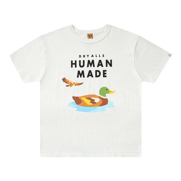 

men's t-shirts human tee made cotton summer 2023 leisure casual water duck short sleeve t-shirt men women, White;black