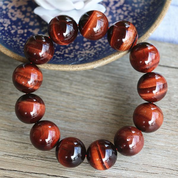 

charm bracelets 10mm handmade jewelry beaded bracelet tiger eye stone beads charm bracelet 230227, Golden;silver