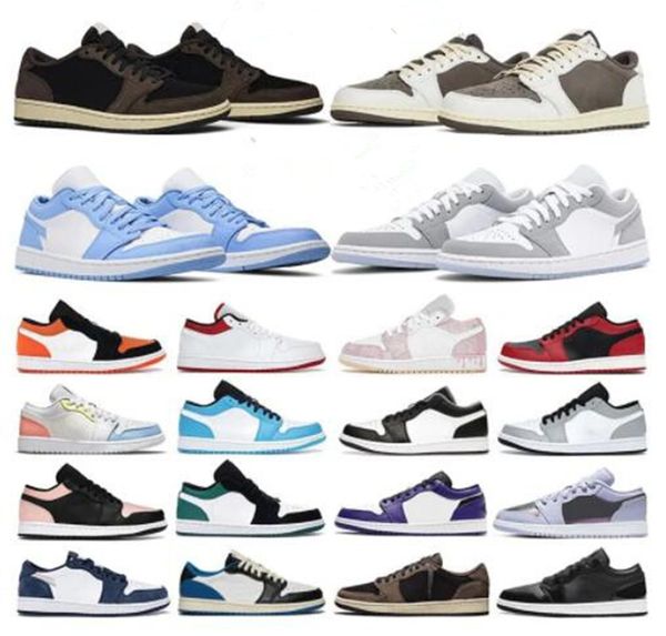 

jumpman 1 low travis basketball shoes dunks lows air 1s jordans1 scotts sail black phantom fragment blue white one og olive green 4 sail bla