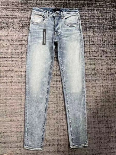 

hm613 mens jeans distressed motorcycle biker jean rock skinny slim ripped hole stripe fashionable snake embroidery denim pants, Blue