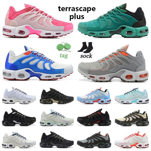 

running shoes max terrascape plus men women sneakers outdoor trainers mint green pink dark green blue red grey orange sky blue beige rattan