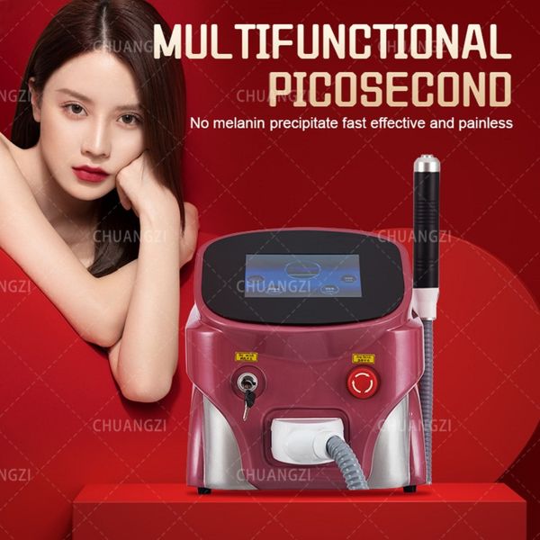 

q switch laser wavelengths nd yag laser 755 1320 1064 532nm picosecond beauty machine tattoo eyebrow wrinkle removal, Black