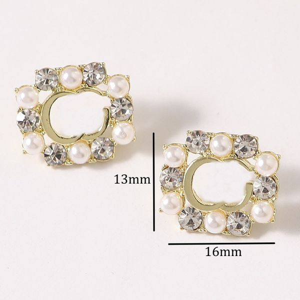 

heart stud earrings designer accessories jewlery for women luxury earring orecchini silver gold plated stainless steel clover pearl earings, Golden;silver