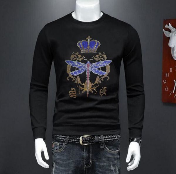 

men's hoodies sweatshirts hip hop sweatshirt luxury brand designer oneck s winter 230227, Black