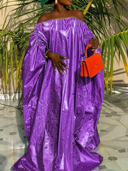 

ethnic clothing colrful bazin riche long dresses for ankara nigeria wedding evening gowns dashiki cotton basin dress 230227, Red