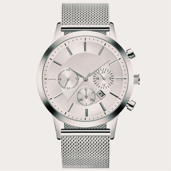 

2021 new luxury men watches super man watch gentalmen famous wristwatch car brand mesh strap male quartz boss three ey278s, Slivery;brown