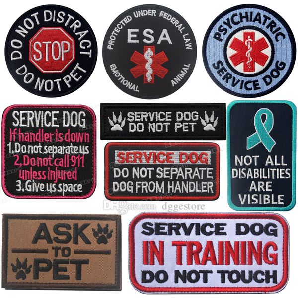 

service dog patch ask to pet patch removable dog vest patches embroidery tactical patches with hook and loop american flag dog patches for d