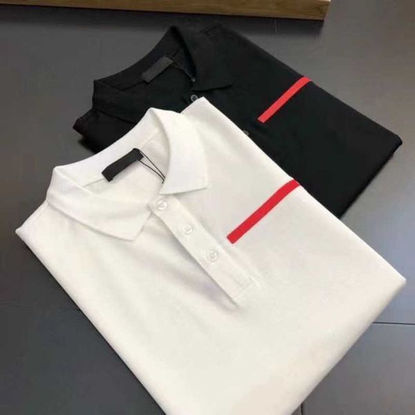 

mens t-shirts polos shirt designer summer short polo man with letters printed tshirts pullover sweatshirt, White;black