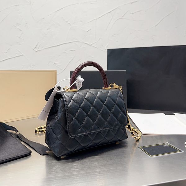 

designer bags woman cowhide shoulder crossbody bags luxury handle leather classic vintage caviar wallets portable clamshell women's bag